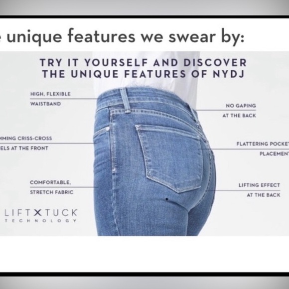 NYDJ Ariel Cropped Jeans Size  16W - Picture 7 of 9